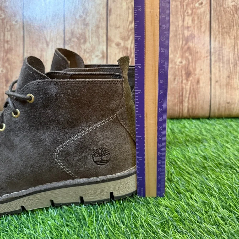 Timberland Westmore Mid Lace Chukka Boot Mens 9.5 Canteen Suede Moc Toe